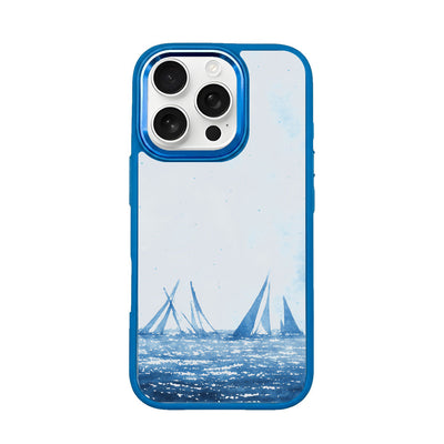 iPhone 16 Pro Max Case - Sailing Blue - "BlueHorizon" - Sustainable