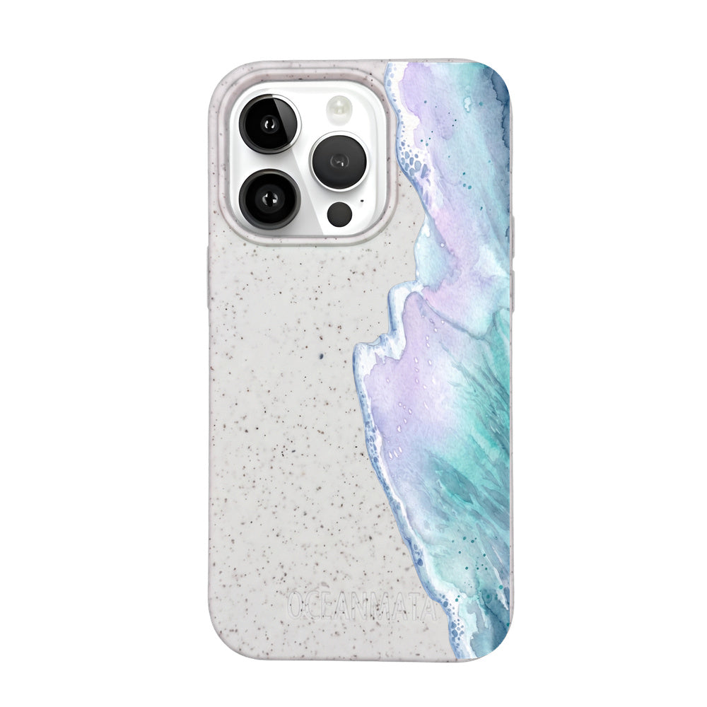 Biologisch abbaubare Handyhülle iPhone 14 pro max Bluehour — kompostierbar — Vorderseite