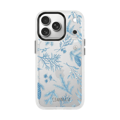 Samsung S26+ Hülle - Winterwald blau - "BluePine" - nachhaltig