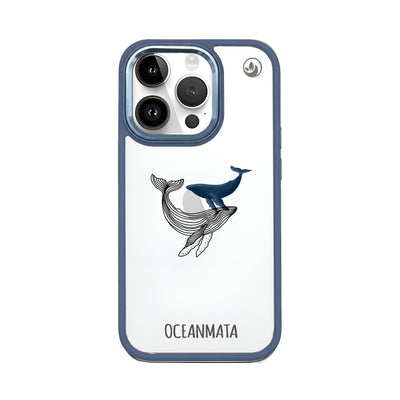 iPhone 14 pro hoesje - walvisblauw - "BlueWhale" - duurzaam