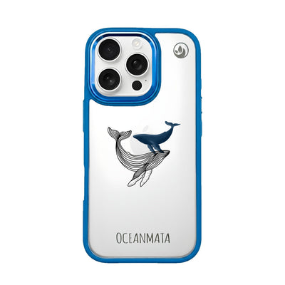 iPhone 16 pro case - whale blue - "BlueWhale" - sustainable