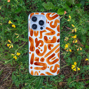 Biologisch abbaubare Handyhülle iPhone 16 Buchstabensuppe — kompostierbar — Bonus