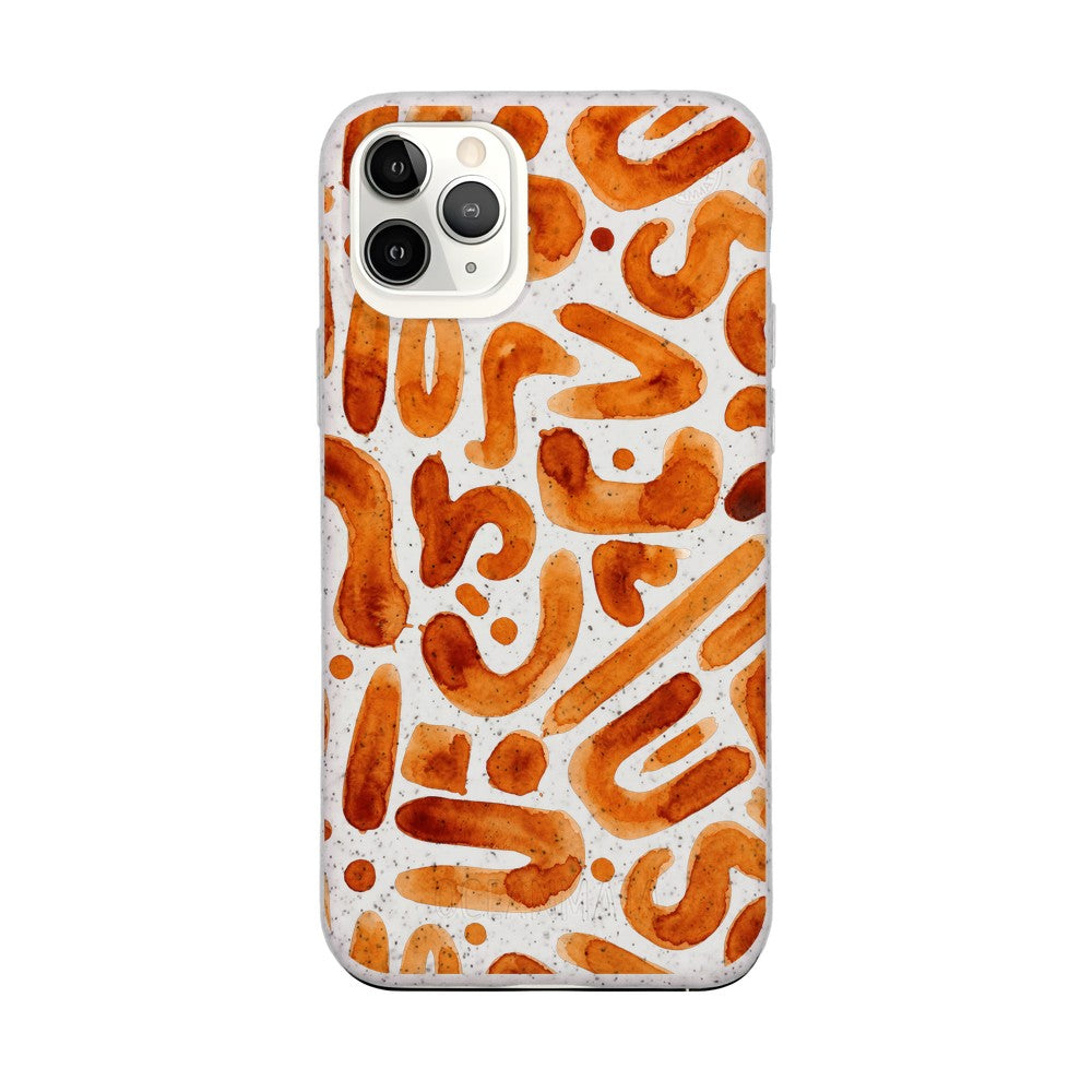 Biologisch abbaubare Handyhülle iPhone 11 pro Buchstabensuppe — kompostierbar — Vorderseite