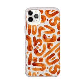 Biologisch abbaubare Handyhülle iPhone 11 pro Buchstabensuppe — kompostierbar — Vorderseite