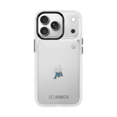 iPhone 17 Pro Case - Dolphin Blue - "Captain Dolphin" - sustainable