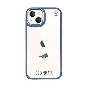 iPhone 13 Hülle - Wal blau - "Captain Whale" - nachhaltig