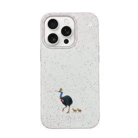 Biologisch abbaubare Handyhülle iPhone 16 pro max Cassowarystroll — kompostierbar — Vorderseite