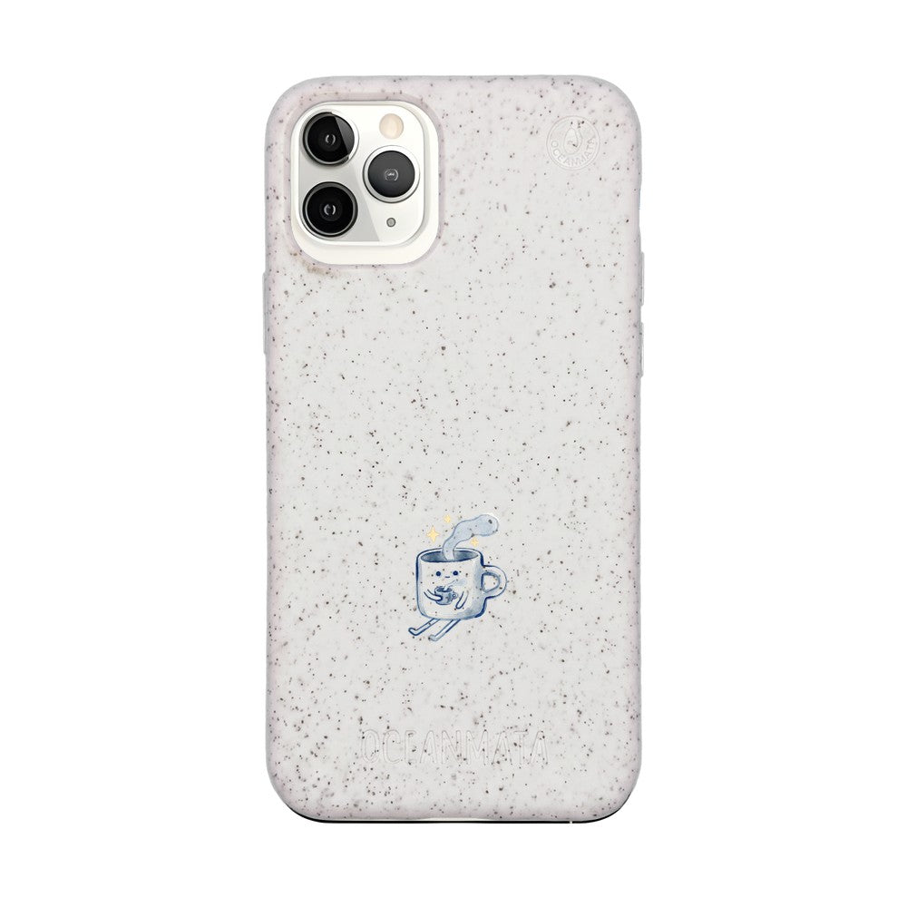 iPhone 11 pro Hülle - weiß - "coffeelove" - nachhaltig