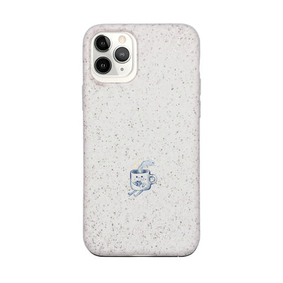 iPhone 11 Pro Case - white - "coffeelove" - sustainable