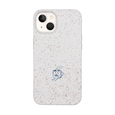 iPhone 13 Case - white - "coffeelove" - sustainable