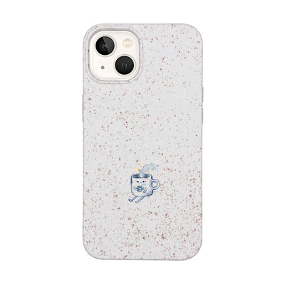iPhone 13 Case - white - "coffeelove" - sustainable