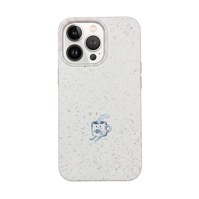 iPhone 13 Pro Case - white - "coffeelove" - sustainable