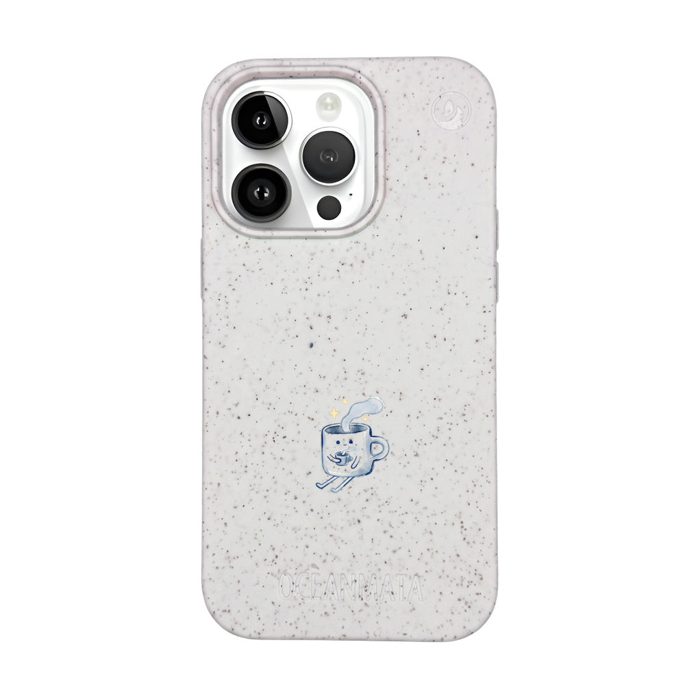 Biologisch abbaubare Handyhülle iPhone 14 pro Coffeelove — kompostierbar — Vorderseite