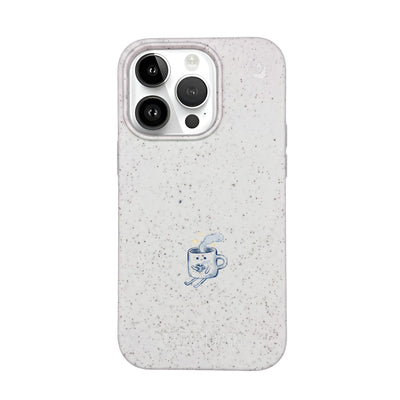 iPhone 14 Pro Max Case - white - "coffeelove" - sustainable