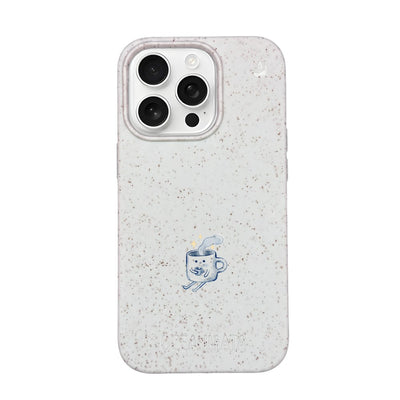 iPhone 16 Pro Max Case - white - "coffeelove" - sustainable