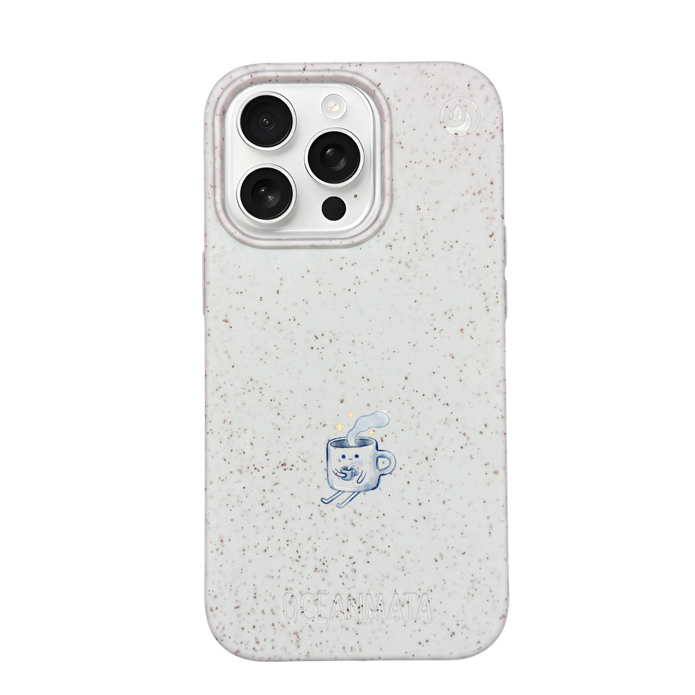 Biologisch abbaubare Handyhülle iPhone 16 pro max Coffeelove — kompostierbar — Vorderseite