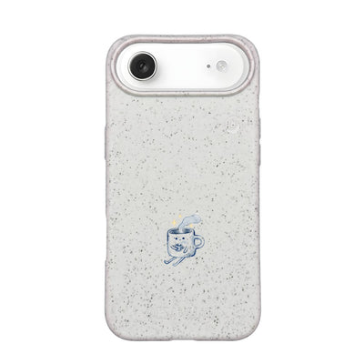iPhone 17 Air Hülle - weiß - "coffeelove" - nachhaltig