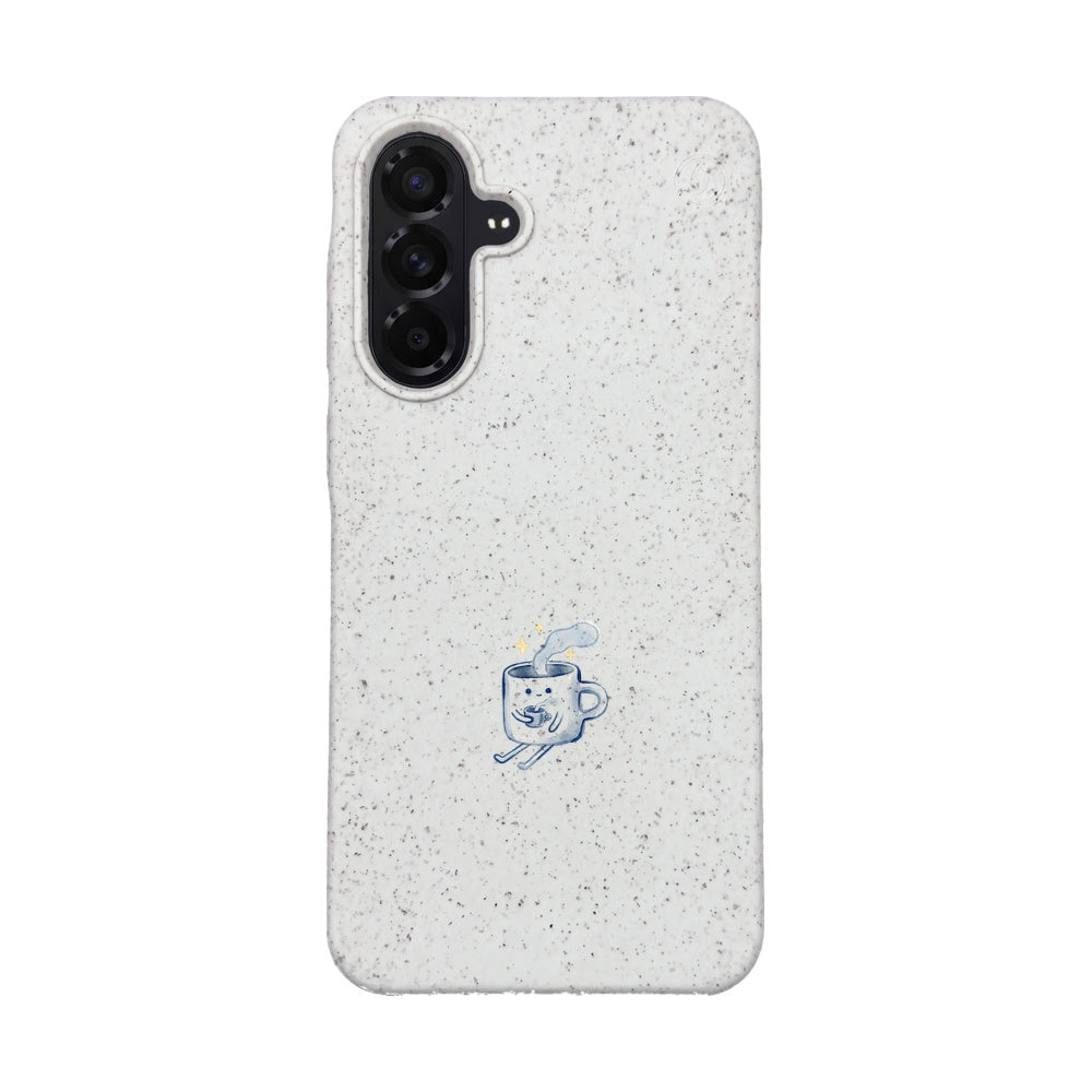 Samsung A56 Case - white - "coffeelove" - sustainable