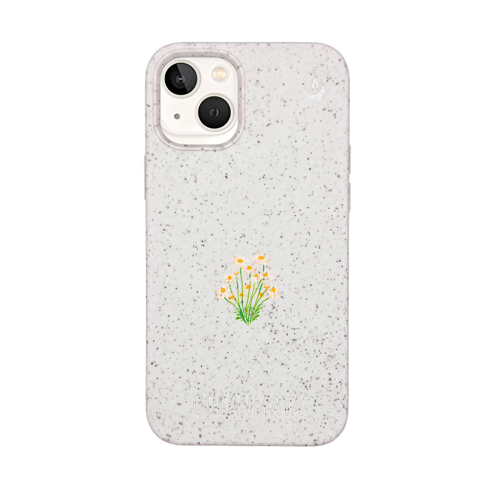 iPhone 13 mini Case - Flowers white - "Daisy" - sustainable
