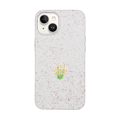 iPhone 14 Case - Flowers White - "Daisy" - Sustainable