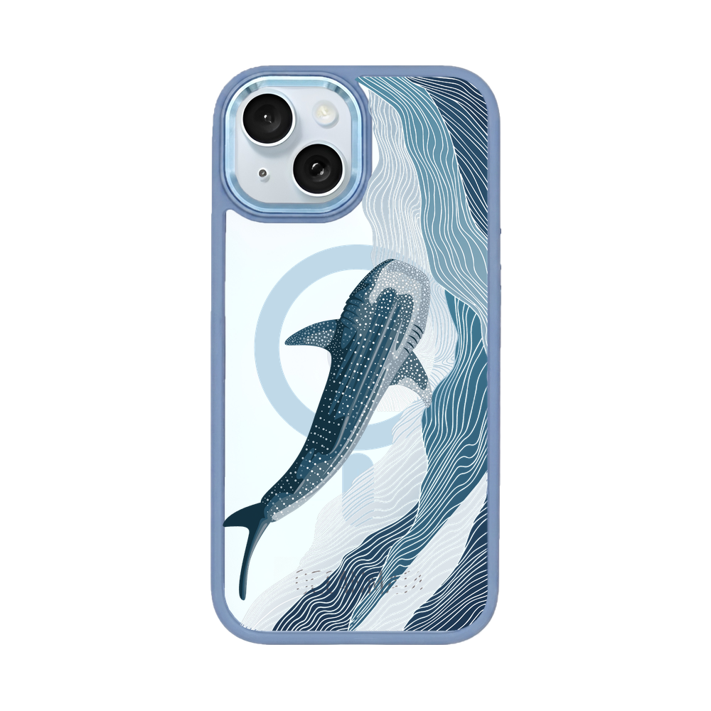 iPhone 15 Hülle - Walhai blau - "DeepWater" - nachhaltig