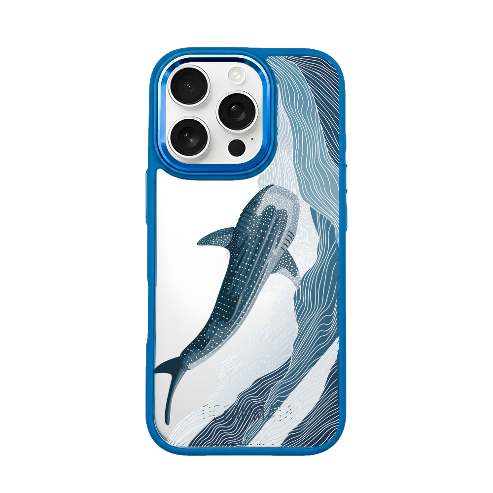 iPhone 16 pro max Hülle - Walhai blau - "DeepWater" - nachhaltig