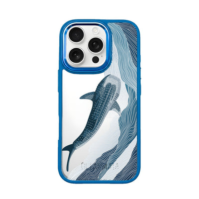 iPhone 16 Pro Max Case - Whale Shark Blue - "DeepWater" - Sustainable