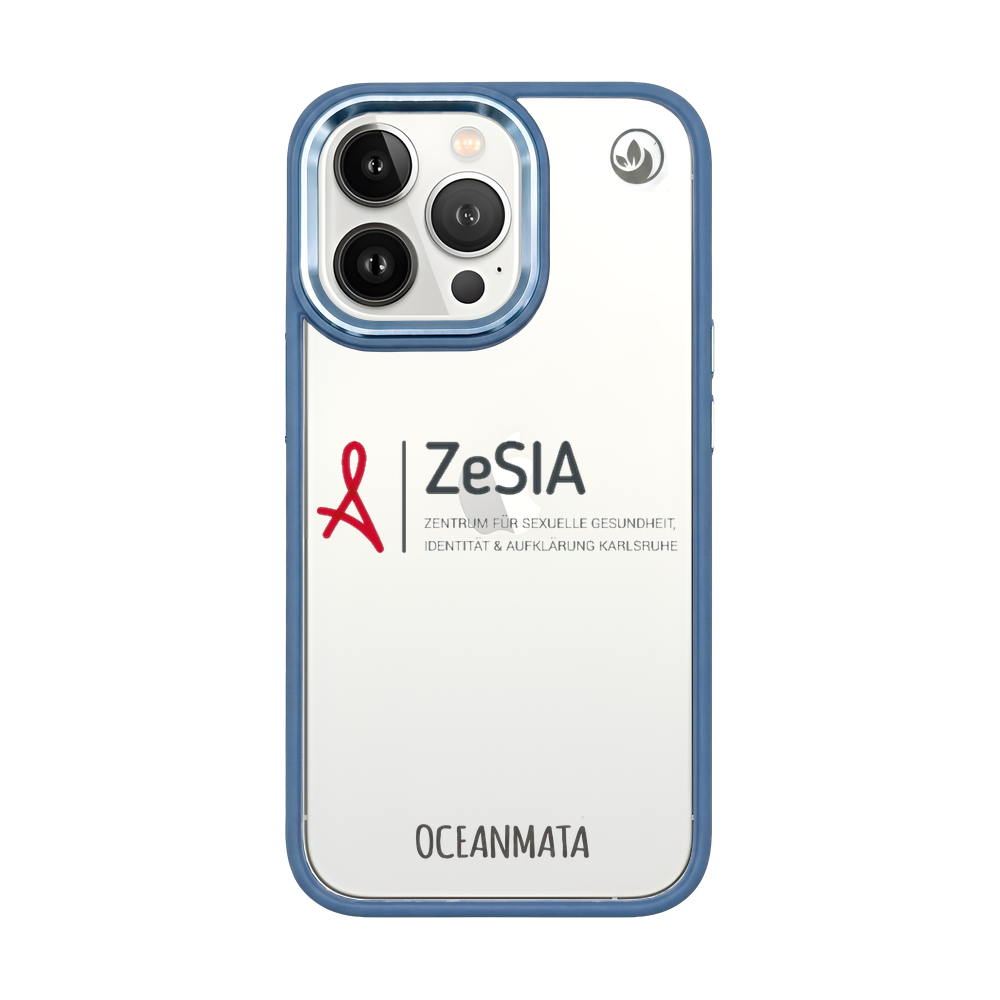 ZeSIA Karlsruhe × OceanMata Hülle Clear – iPhone 13 pro max (Muster)