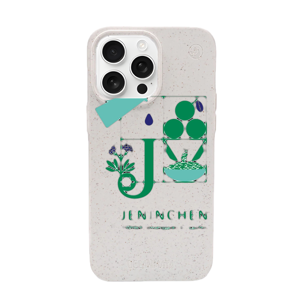 Jeninchen - Fröhlich Unverpackt Einkaufen × OceanMata Hülle (Muster)