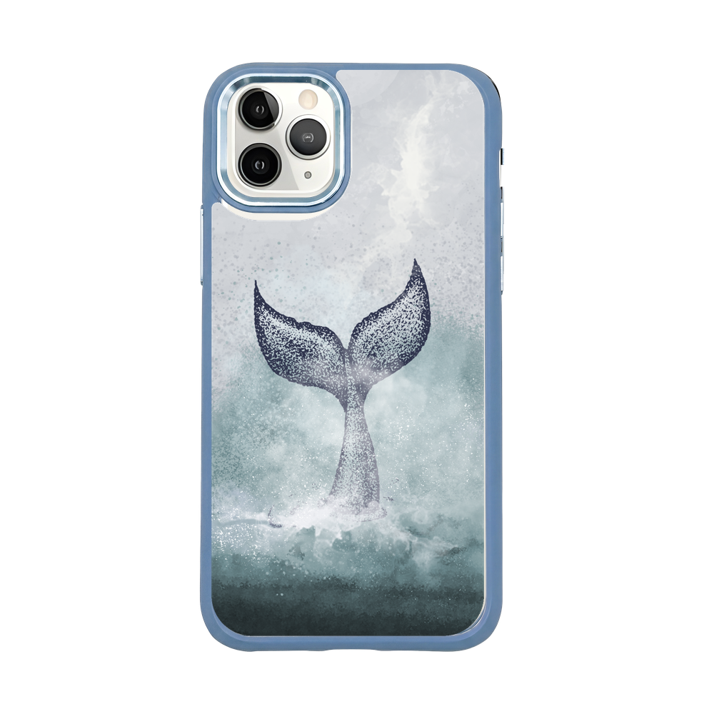iPhone 11 pro hoesje - dolfijnblauw - "Dolphin" - duurzaam