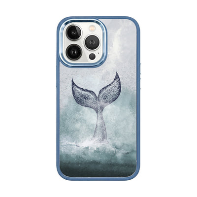 iPhone 13 pro max hoesje - dolfijnblauw - "Dolphin" - duurzaam