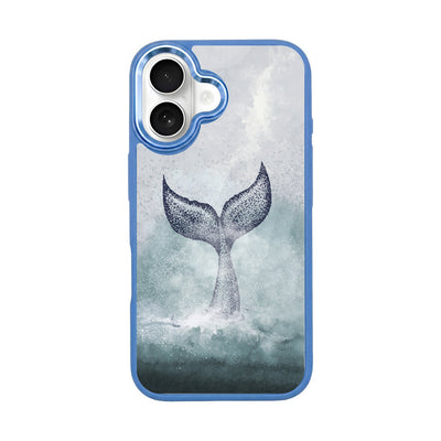iPhone 16 hoesje - Dolfijnblauw - "Dolphin" - Duurzaam