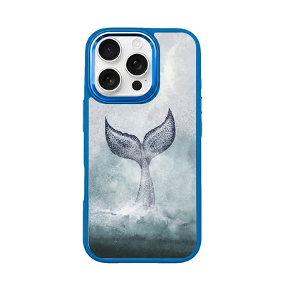 iPhone 16 pro case - dolphin blue - "Dolphin" - sustainable