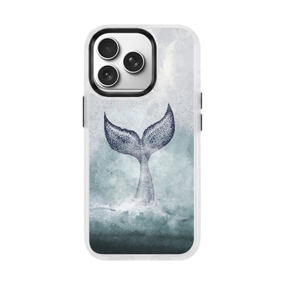 iPhone 18 Pro / 17 Pro Hülle - Delfin blau - "Dolphin" - nachhaltig
