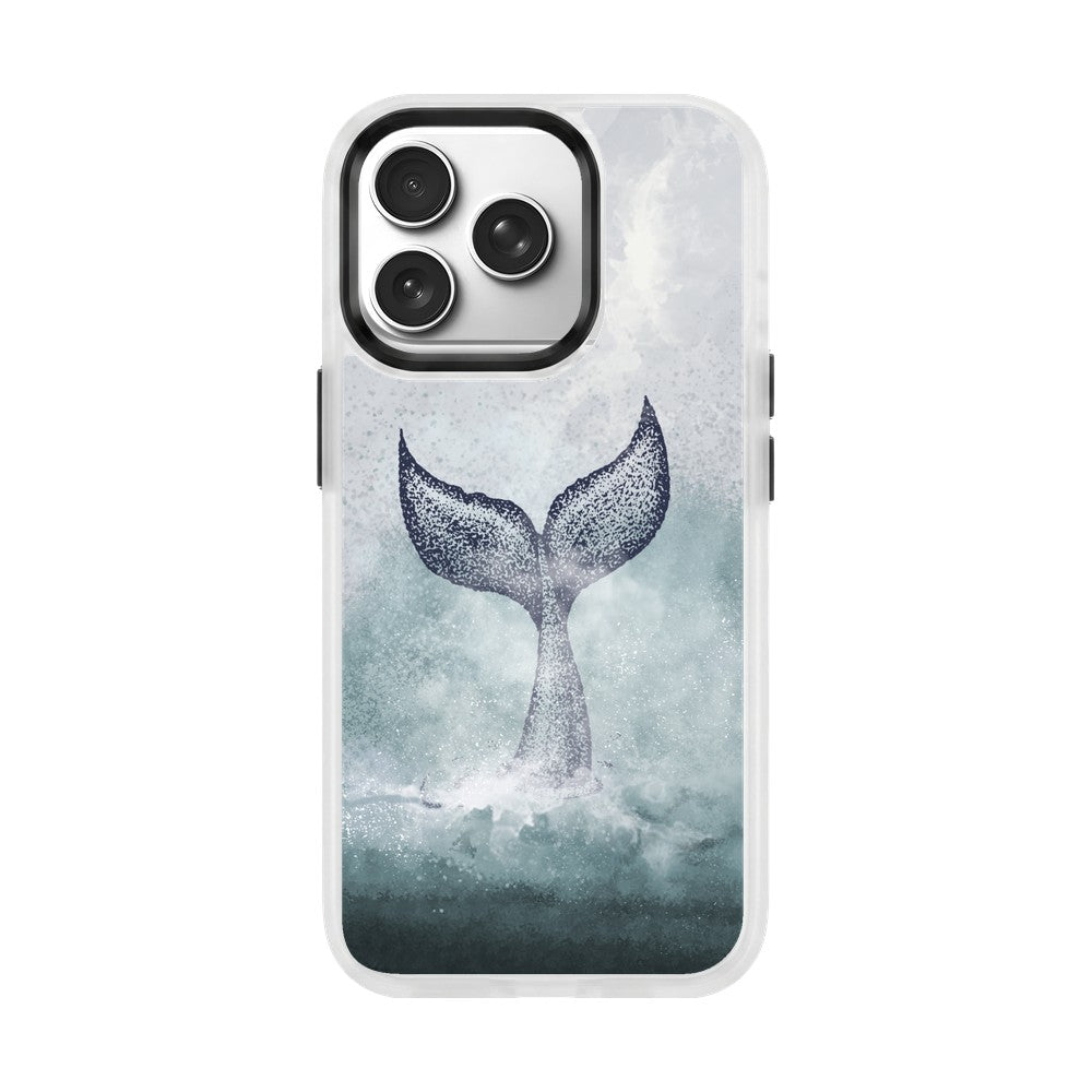 iPhone 18 Pro Max / 17 Pro Max Hülle - Delfin blau - "Dolphin" - nachhaltig