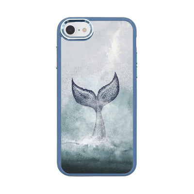 iPhone SE/7/8 Hülle - Delfin blau - "Dolphin" - nachhaltig