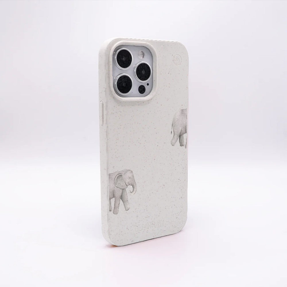 iPhone 11 pro Hülle - Elefant weiß - "Ele-Fant" - nachhaltig