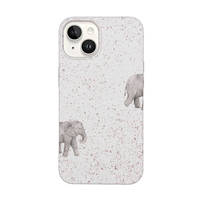 iPhone 14 Case - Elephant white - "Ele-Fant" - sustainable