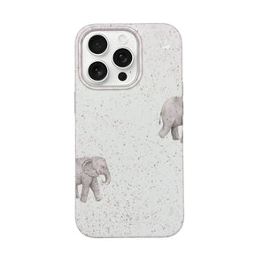 Biologisch abbaubare Handyhülle iPhone 16 pro max Ele Fant — kompostierbar — Vorderseite