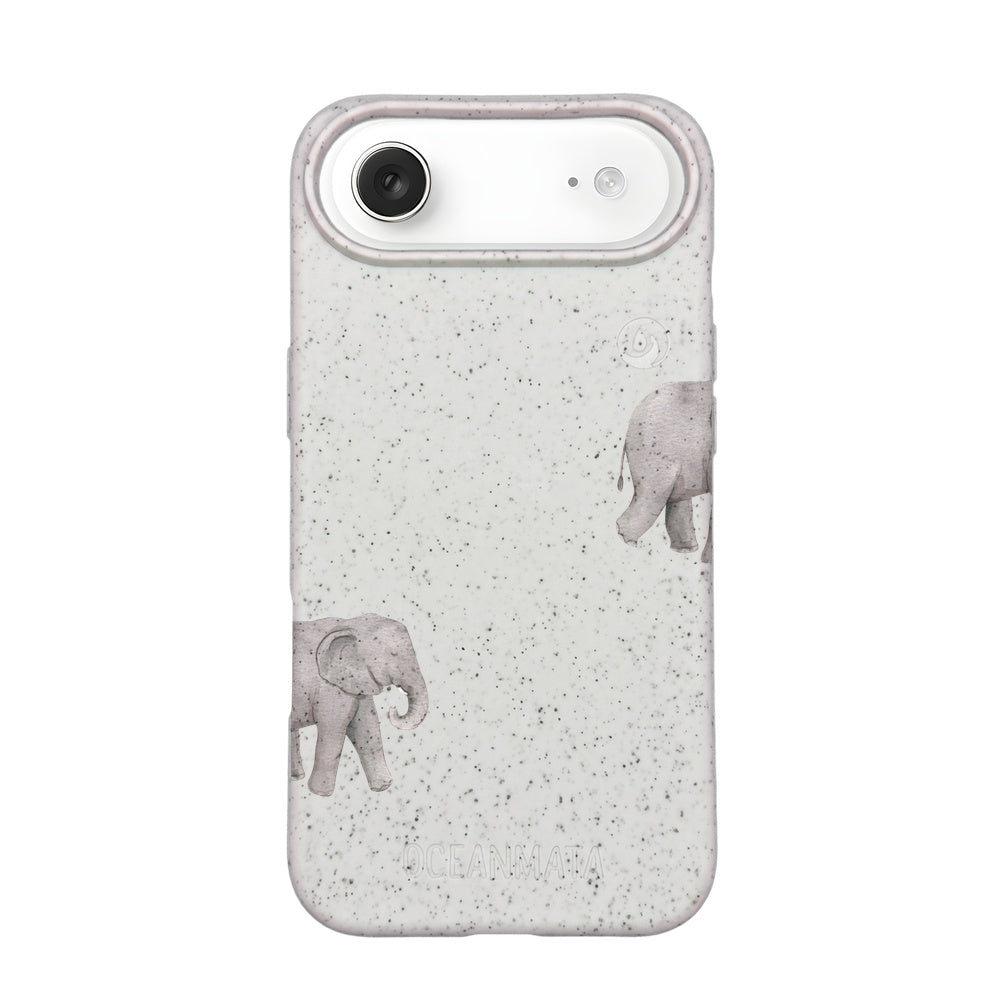 Biologisch abbaubare Handyhülle iPhone 17 Air Ele Fant — kompostierbar — Vorderseite