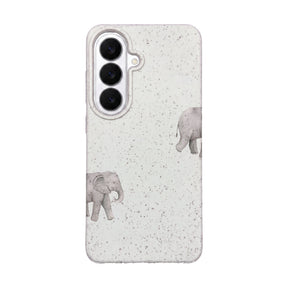 Biologisch abbaubare Handyhülle Samsung S26 Ele Fant — kompostierbar — Vorderseite