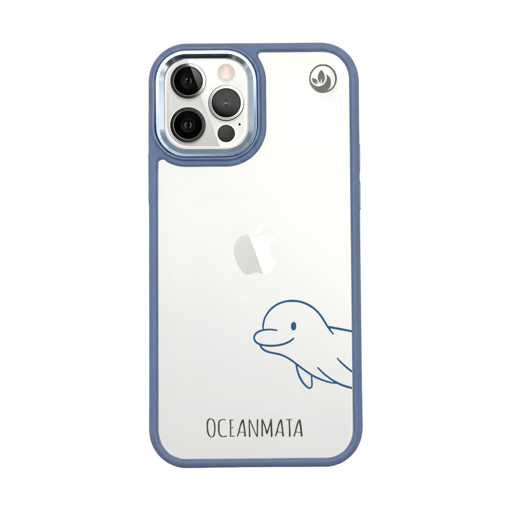 iPhone 12 pro / iPhone 12 hoesje - Dolfijn - "Finni" - duurzaam
