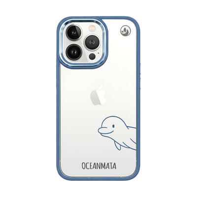 iPhone 13 pro max hoesje - Dolfijn - "Finni" - duurzaam