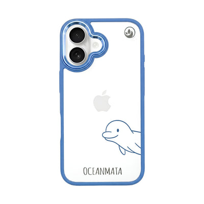 iPhone 16 hoesje - Dolfijn - "Finni" - duurzaam