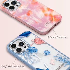 Biologisch abbaubare Handyhülle iPhone 17 pro max Orcafamily — kompostierbar — Garantie & MagSafe-Kompatibilität