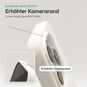 Samsung S26 Hülle - orange - "buchstabensuppe" — biologisch abbaubar — erhöhter Kamerarand und Displayrand