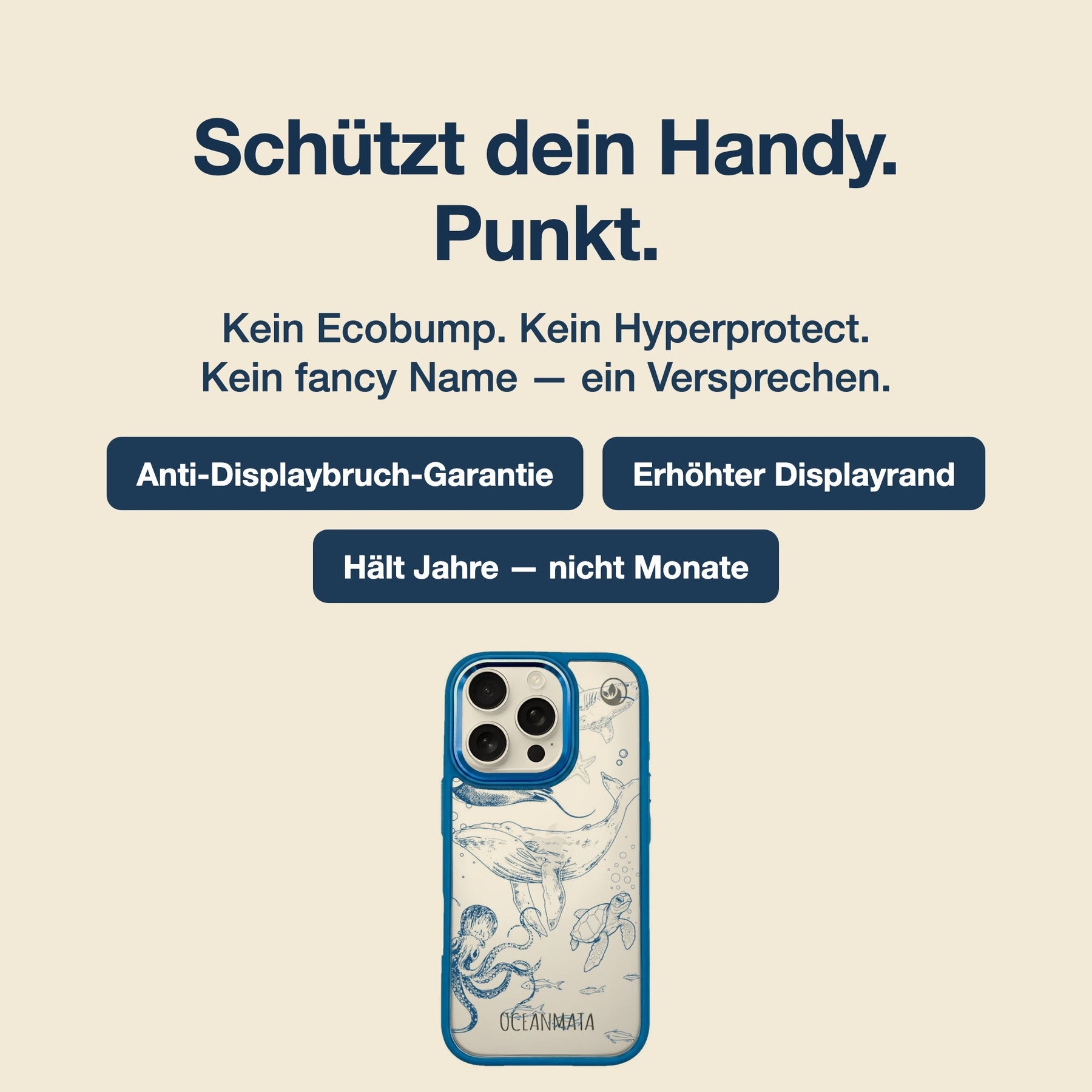 Nachhaltige Handyhülle iPhone 17 Air Dackel aus Ocean Plastic — Material