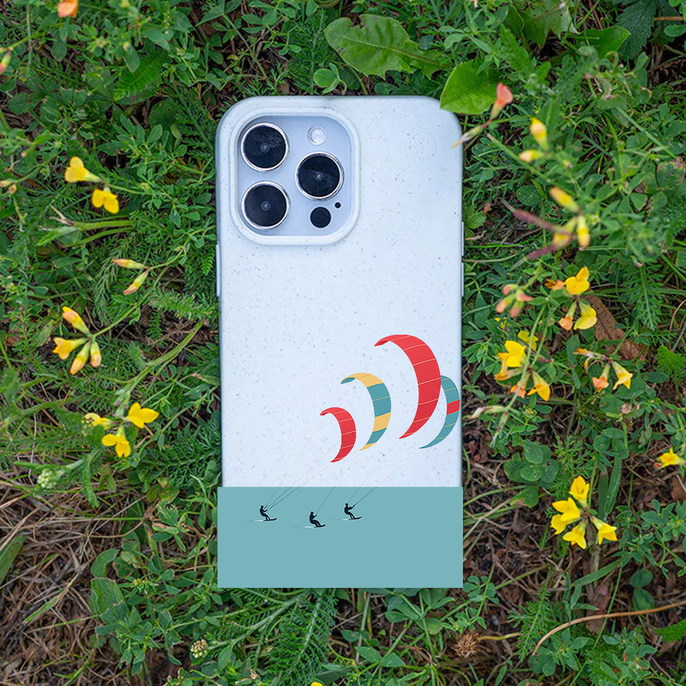 iPhone 11 pro Hülle - Kite weiß - "Kitesurf" - nachhaltig