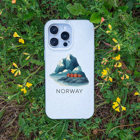 iPhone 13 Hülle - Norwegen weiß - "Norway" - nachhaltig