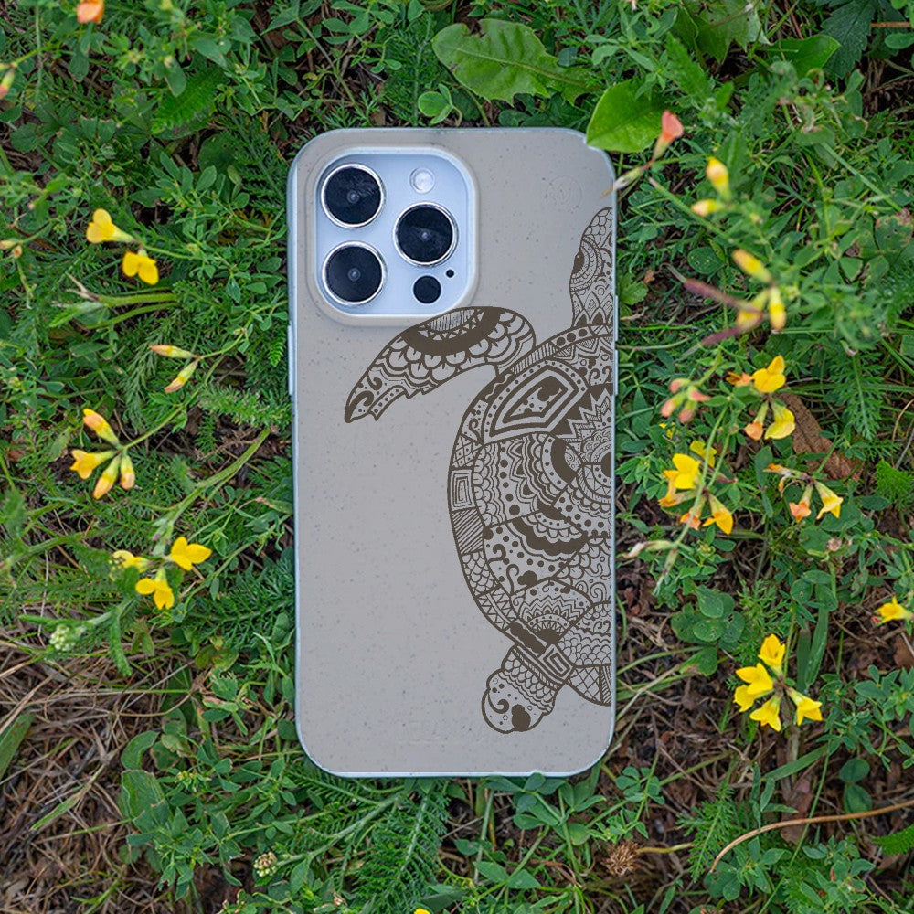 Biologisch abbaubare Handyhülle iPhone 18 Pro Max / 17 Pro Max Greenturtle — kompostierbar — Bonus